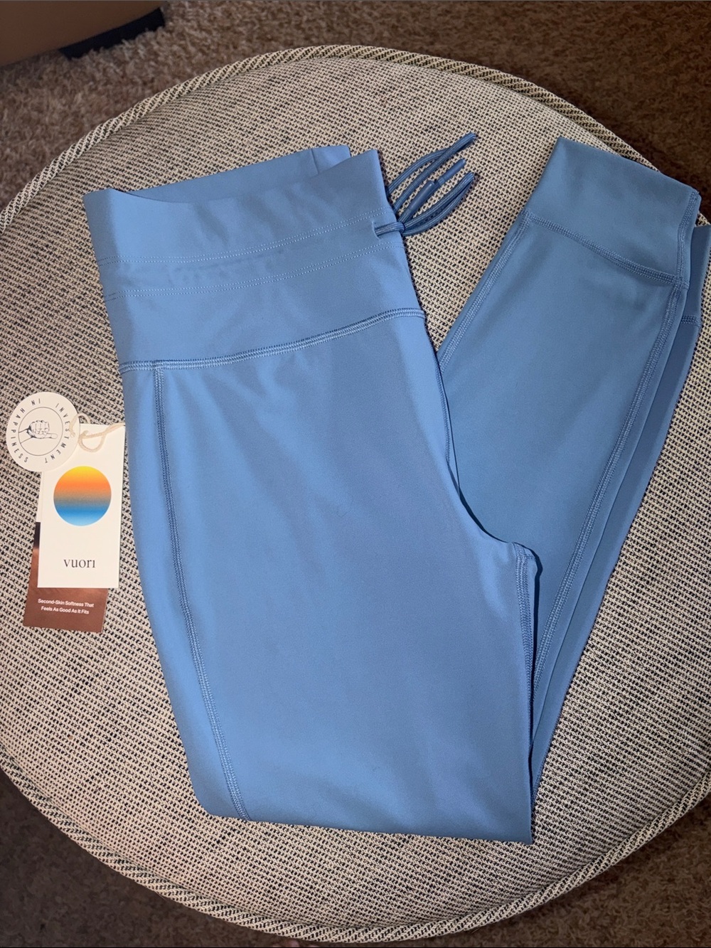 Vuori Kids Sky Blue Performance Leggings
